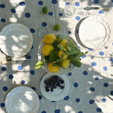 Polka Dot Linen Tablecloth