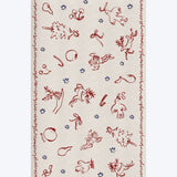Cherubs & Reindeer Linen Tablecloth