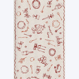Christmas Feast Linen Tablecloth