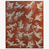 Olivia Sewell Original Painting 'DOVES ON A RED SKY'