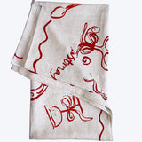 Christmas Feast Linen Tablecloth