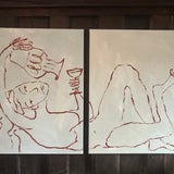 Olivia Sewell Original Painting 'THE GIRL AND THE URN'