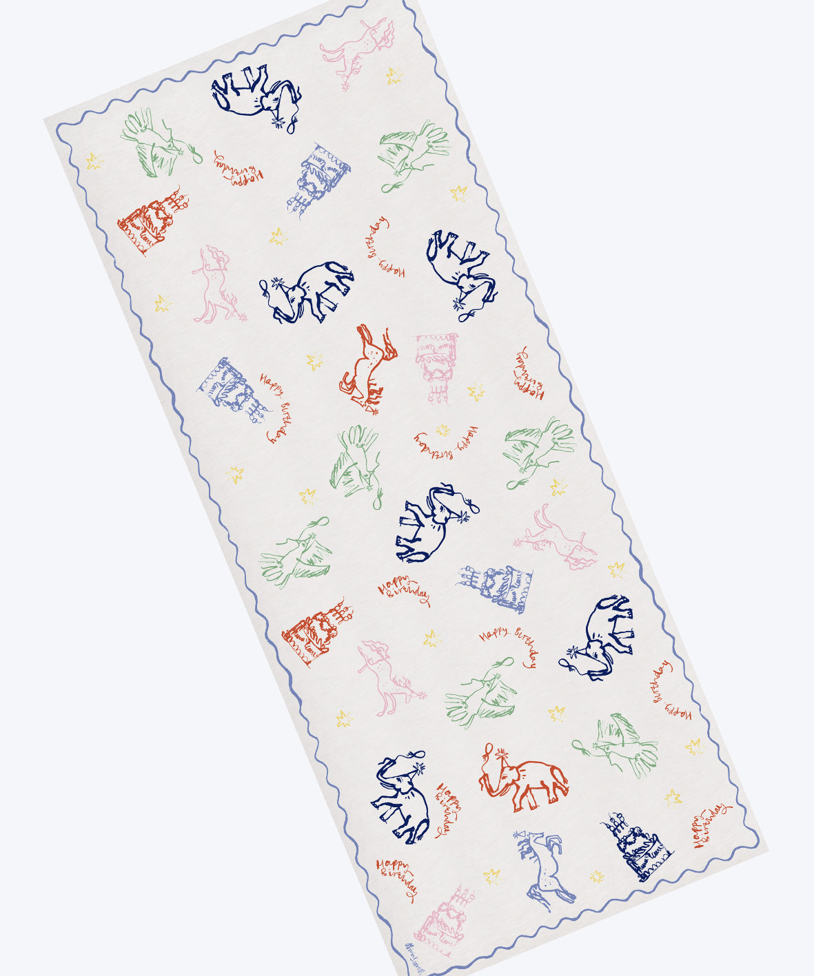 Birthday Linen Tablecloth