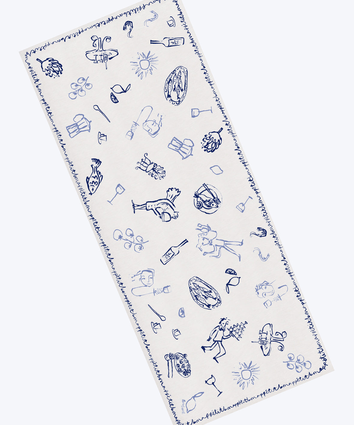 Bon Appétit Linen Tablecloth