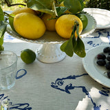Hens & Eggs Linen Tablecloth