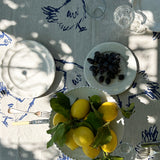 Hens & Eggs Linen Tablecloth