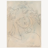 Olivia Sewell Original Painting 'FOUR DOVES'